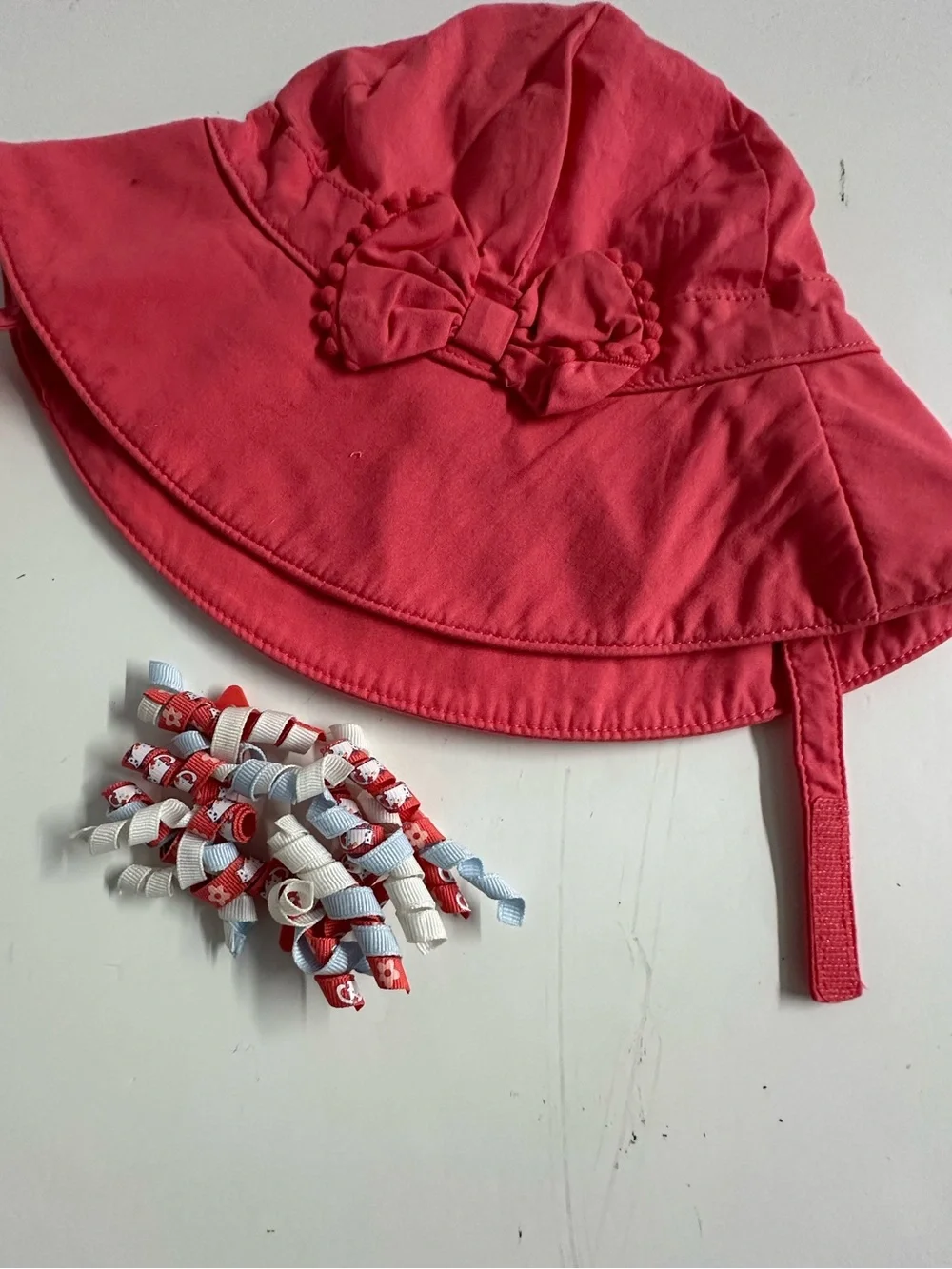 Gymboree Coral & Denim 6 Piece Baby Girl Outfit Set